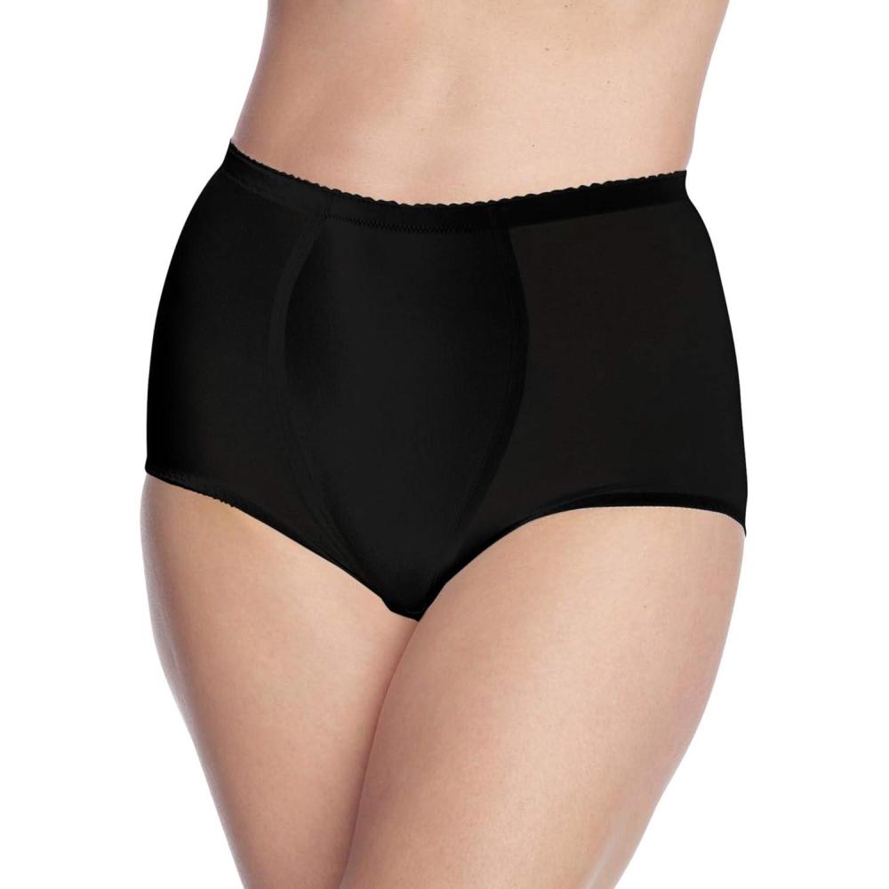 imageSecret Solutions Womens Plus Size Brief Power Mesh Firm Control 2PackBlack
