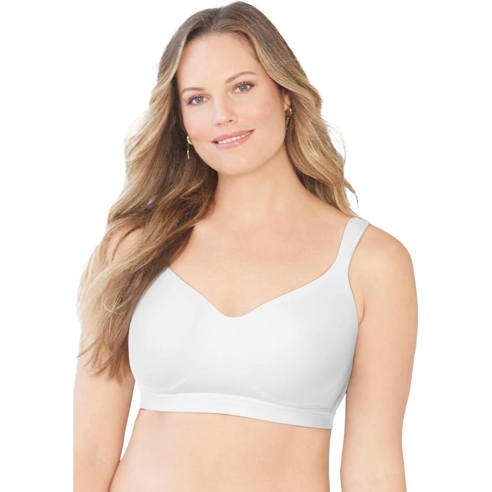 imageWomens Plus Size FullCoverage Smooth NoWire BraWhite
