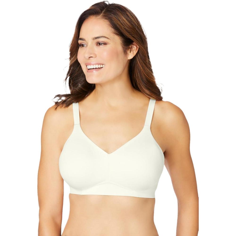 imageWomens Plus Size Wireless Back Smoothing BraIvory