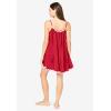 Amoureuse Plus Size Babydoll Ruffle Gown(Classic Red)
