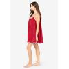 Amoureuse Plus Size Babydoll Ruffle Gown(Classic Red)