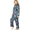 Amoureuse Plus Size The Luxe Satin Pajama Set(Plum Burst)