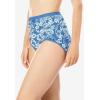 Comfort Choice Plus Size Cotton Brief 5-Pack(Blue Floral Pack)