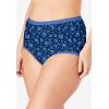 Comfort Choice Plus Size Cotton Brief 5-Pack(Evening Blue Dot Pack)