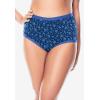 Comfort Choice Plus Size Cotton Brief 5-Pack(Evening Blue Dot Pack)