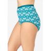 Comfort Choice Plus Size Cotton Brief 5-Pack(Fairisle Heart Pack)