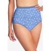 Comfort Choice Plus Size Cotton Incontinence Brief 2-Pack – 7, Floral Swirl Pack(Stamped Floral Pack)