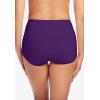 Comfort Choice Plus Size Cotton Spandex Comfort Waist Brief 2-Pack(Rich Violet)
