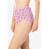 Comfort Choice Plus Size Full Coverage Stretch Cotton Brief 5-Pack(Bouquet Pack)