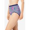 Comfort Choice Plus Size Full Coverage Stretch Cotton Brief 5-Pack(Floral Stripe Pack)