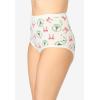 Comfort Choice Plus Size Full Coverage Stretch Cotton Brief 5-Pack(Holiday Wreath Pack)