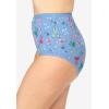 Comfort Choice Plus Size Full Coverage Stretch Cotton Brief 5-Pack(Plaid Bows Pack)