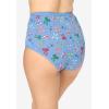 Comfort Choice Plus Size Full Coverage Stretch Cotton Brief 5-Pack(Plaid Bows Pack)