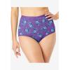 Comfort Choice Plus Size Full Coverage Stretch Cotton Brief 5-Pack(Tulip Pack)