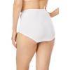 Comfort Choice Plus Size Full Coverage Stretch Cotton Brief 5-Pack(White Pack)