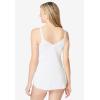 Comfort Choice Plus Size Lace Trim Camisole(White)