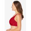 Comfort Choice Women’s Plus Size 3-Pack Cotton Wireless Bra(Classic Red Assorted)