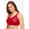Comfort Choice Women’s Plus Size 3-Pack Cotton Wireless Bra(Classic Red Assorted)