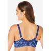 Comfort Choice Women’s Plus Size 3-Pack Cotton Wireless Bra(Evening Blue Pack)