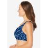 Comfort Choice Women’s Plus Size 3-Pack Cotton Wireless Bra(Evening Blue Pack)