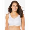 Comfort Choice Women’s Plus Size 3-Pack Cotton Wireless Bra(Pastel Assorted)