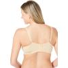 Comfort Choice Women’s Plus Size Cotton Back-Close Wireless Bra(Nude)