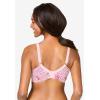 Comfort Choice Women’s Plus Size Cotton Back-Close Wireless Bra(Shell Pink Animal)