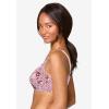 Comfort Choice Women’s Plus Size Cotton Back-Close Wireless Bra(Shell Pink Animal)