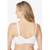 Comfort Choice Women’s Plus Size Cotton Back-Close Wireless Bra(Spring Plaid)