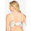 Comfort Choice Women’s Plus Size Cotton Wireless Lightly Padded T-Shirt Bra(White Botanical)