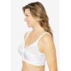 Comfort Choice Women’s Plus Size Easy Enhancer Front Close Wireless Posture Bra(Evening Blue)