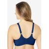 Comfort Choice Women’s Plus Size Easy Enhancer Front-Close Wireless Bra(Evening Blue)