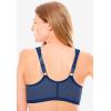 Comfort Choice Women’s Plus Size Front Close Wireless Gel Strap Bra(Evening Blue)