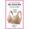 Comfort Choice Women’s Plus Size Front Close Wireless Gel Strap Bra(Evening Blue)
