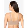 Comfort Choice Women’s Plus Size Front Close Wireless Gel Strap Bra(Nude)