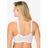 Comfort Choice Women’s Plus Size Front Close Wireless Gel Strap Bra(White)