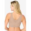 Comfort Choice Women’s Plus Size Front Close Wireless Posture Bra(Nude)