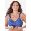 Comfort Choice Women’s Plus Size Front Close Wireless Posture Bra(Shell Pink)