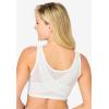 Comfort Choice Women’s Plus Size Front Close Wireless Posture Bra(White)