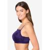 Comfort Choice Women’s Plus Size Lace Wireless Cami Bra(Dark Grape)