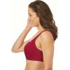 Comfort Choice Women’s Plus Size Out Wire Bra(Burgundy)