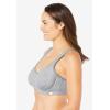 Comfort Choice Women’s Plus Size Out Wire Bra(Heather Grey)