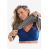 Comfort Choice Women’s Plus Size Underwire Microfiber T-Shirt Bra(Evening Blue)