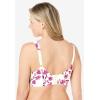 Comfort Choice Women’s Plus Size Underwire Microfiber T-Shirt Bra(Ivory Floral)