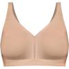 Comfort Choice Women’s Plus Size Wireless Back-Close Lounge Bra(Nude)