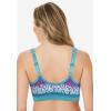 Comfort Choice Women’s Plus Size Wireless Front-Close Lounge Bra(Multi Ombre Butterfly)
