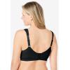 Comfort Choice Women’s Plus Size Wireless Microfiber T-Shirt Bra(Black)