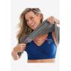 Comfort Choice Women’s Plus Size Wireless Microfiber T-Shirt Bra(Evening Blue)