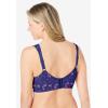 Comfort Choice Women’s Plus Size Wireless Microfiber T-Shirt Bra(Evening Blue Butterfly)