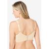 Comfort Choice Women’s Plus Size Wireless Microfiber T-Shirt Bra(Nude)